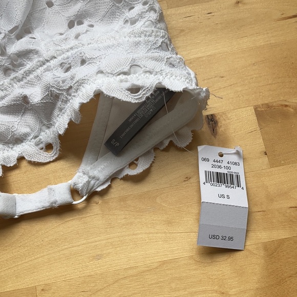 NWT white Aerie lace bralette - size Small - Picture 3 of 8